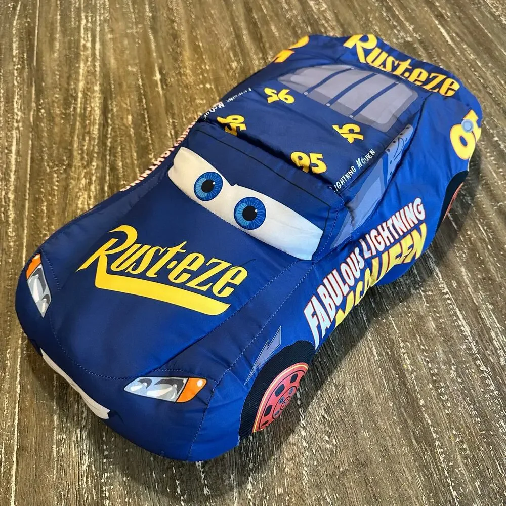 Cars Lightning McQueen Transforming Plush Pillow Disney Pixar Hudson Hornet